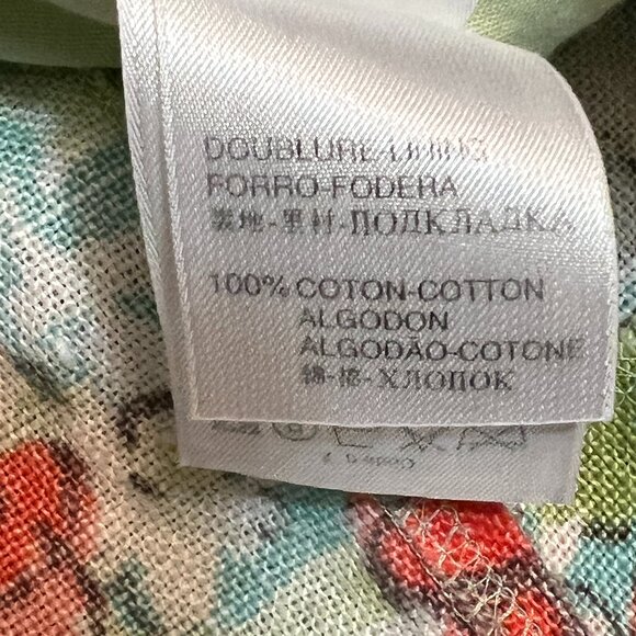 Manoukian Collection Women's Sheath Dress Green Floral Sleeveless Size Medium - Picture 6 of 11